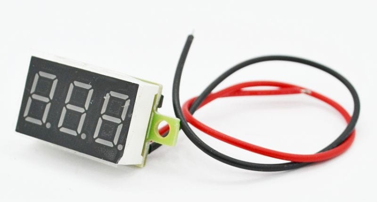 Woltomierz LED PCB - czerwony