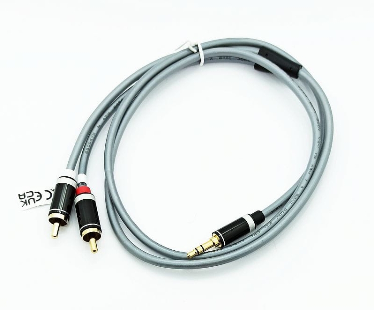 Przyłącze kablowe Jack 3,5mm / 2x RCA