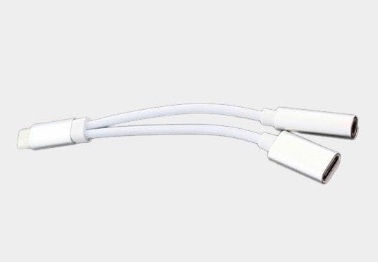Adapter USB C wtyk / USB C gniazdo + gniazdo Jack 3,5mm