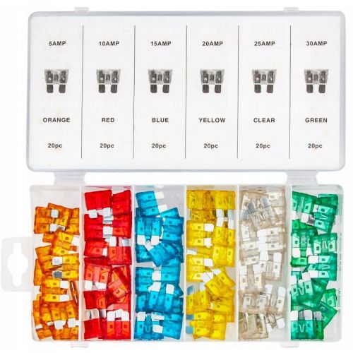Zestaw bezpieczników samochodowych 5-30A