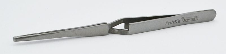 1PK-108R pęseta metalowa prosta rewers