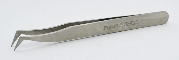 1PK-110T pęseta metalowa zakrzywiona