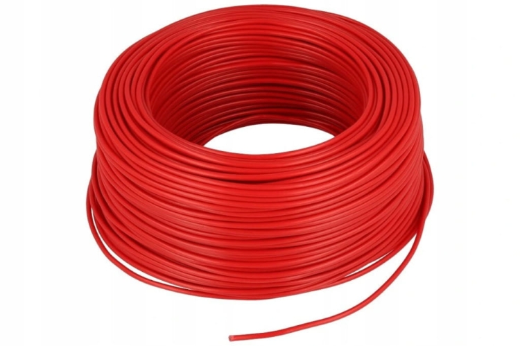 Lgy 1,0mm 500V przewód instalacyjny linka czerwony rolka