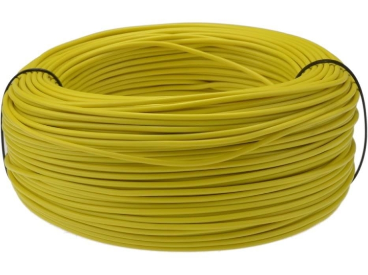Lgy 0,75mm przewód instalacyjny linka - żółty rolka
