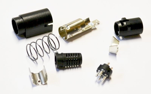 PC-MDP-402-4P wtyk zasilający DC, seria R7B męski 4-pin