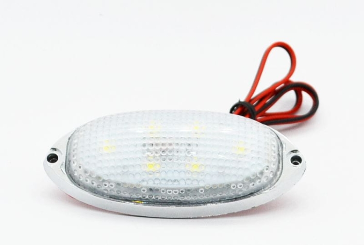 639LW-W kontrolka LED owalna 12V - biała