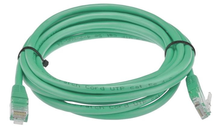 Patchcord RJ45 UTP 6e, długość 1,5m - zielony