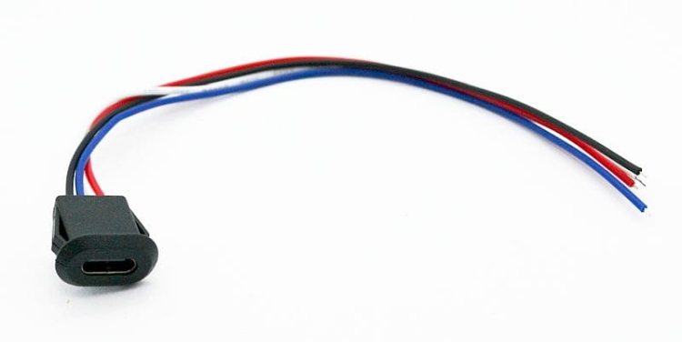 Gniazdo USB-C 4 przewody