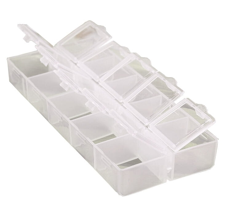 Organizer 10 przegródek 13.3x6x2.1cm