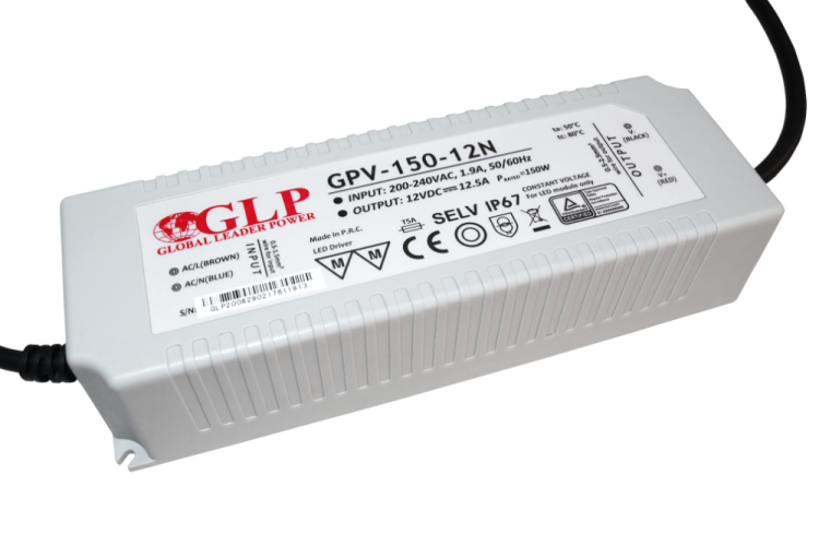 GPV-150-12N wodoszczelny zasilacz impulsowy do LED 12V