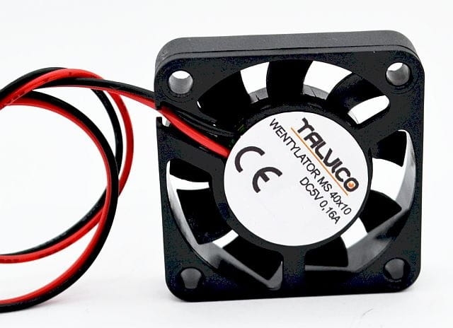 Wentylator 40x40x10, zasilanie 5Vdc