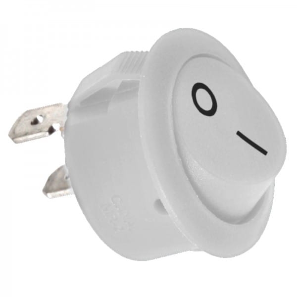 MR2110R5WW6NBC Przełącznik kołyskowy stabilny okrągły biały ON-OFF