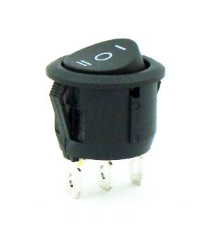 020-103041BB przełącznik kołyskowy stabilny, okrągły ON-OFF-ON