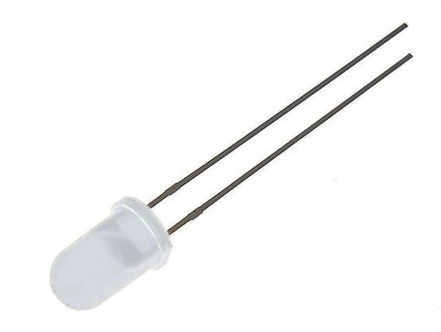 Dioda LED 5mm ciepła biała matowa
