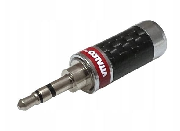 Wtyk JACK 3,5mm; stereo, Carbon