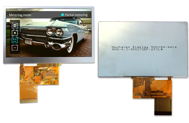 NHD-4.3-480272EF-ATX CTP TFT wyświetlacz LCD z panelem dotykowym