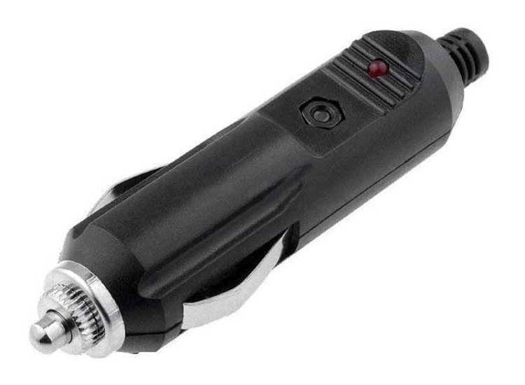 Wtyk zapalniczki z bezpiecznikiem i diodą LED 12V