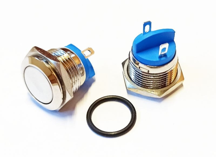 PBW-16BK przełącznik wandaloodporny płaski chwilowy