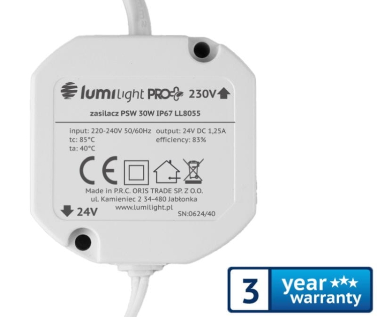 PSW30W zasilacz dopuszkowy 24Vdc
