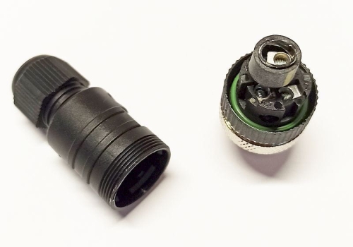 RSC5/7 wtyk prosty 5-polowy, seria M12, montaż