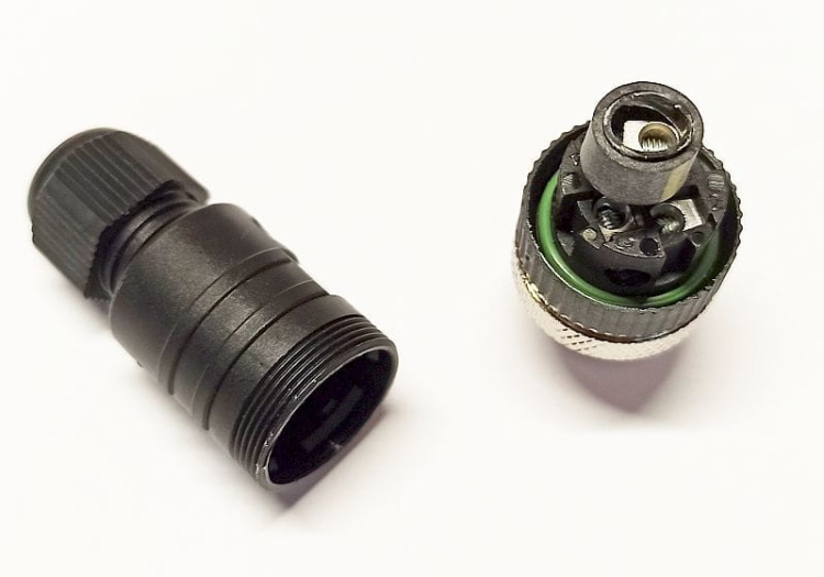 RSC5/7 wtyk prosty 5-polowy, seria M12, montaż