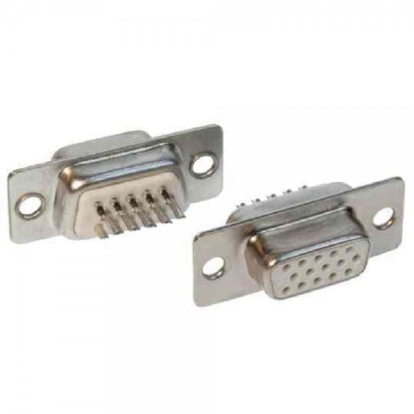 DB15 wtyk 15-pin gęsty 3-rzędowy lutowany na przewód D-sub