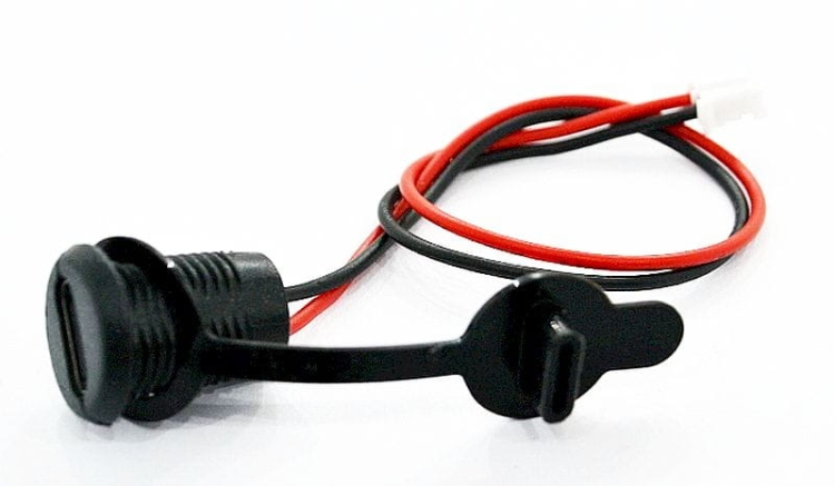 Gniazdo USB C przykręcane do obudowy