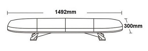 Belka ostrzegawcza LED 1492x300x97mm wymiary.jpg