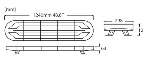 Samochodowa belka ostrzegawcza LED 1240x298mm wymiary.jpg
