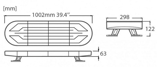 Samochodowa belka ostrzegawcza LED 1002x298mm wymiary.jpg