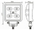 Lampa robocza mini LED, mocowanie na śrubę wymiary.jpg