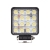 Lampa robocza 16x LED kwadratowa, mocowana na śrubę