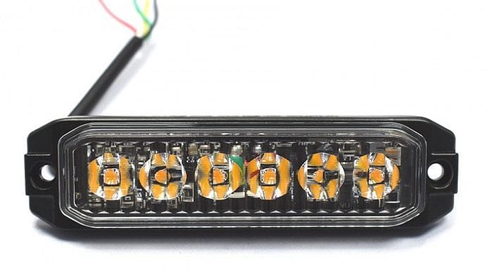 Lampa stroboskopowa 6x LED, mocowanie na śrubę