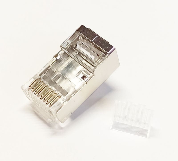 RJ45 wtyk telefoniczny ekranowany 8p8c zaciskany na drut FTP