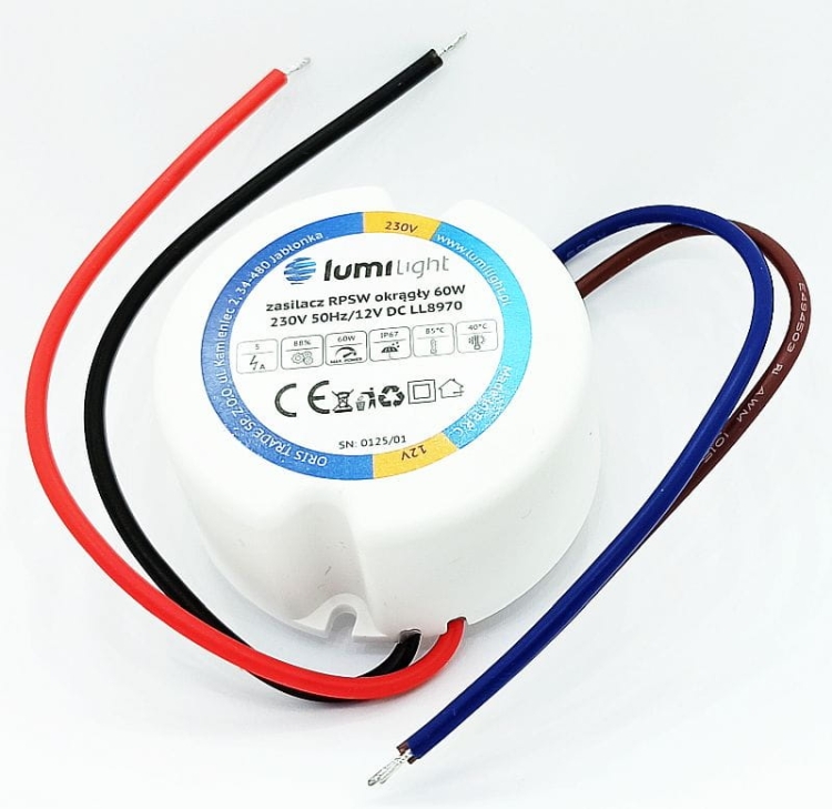 RPSW60W zasilacz dopuszkowy 12V