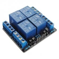 Moduł 4 przekaźników; typ2; zasilanie 5V