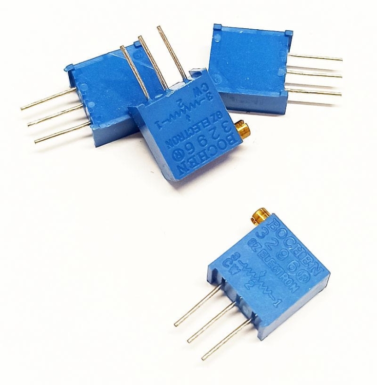 Potencjometr wieloobrotowy montażowy 500R, seria 3296X