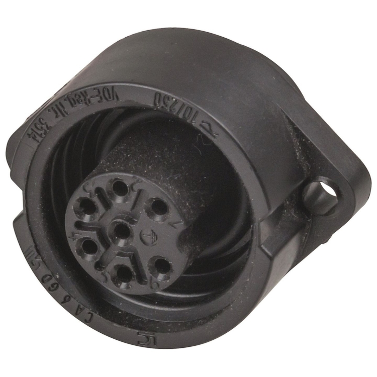 CA6GD gniazdo żeńskie przykręcane na panel