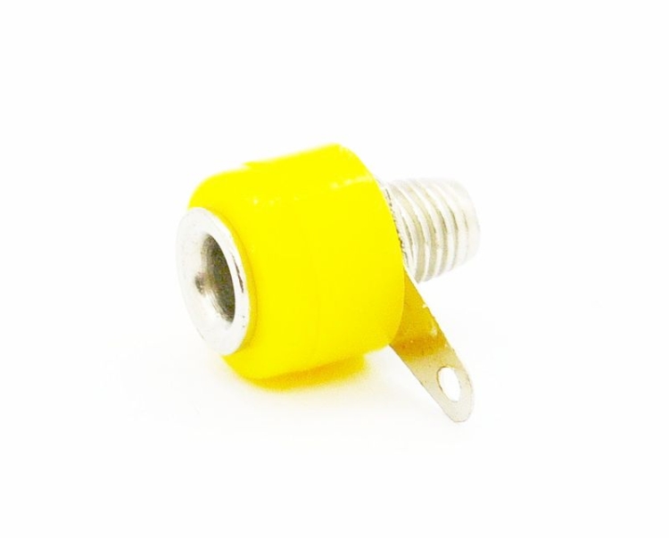 Gniazdo bananowe na panel 4mm żółty.jpg