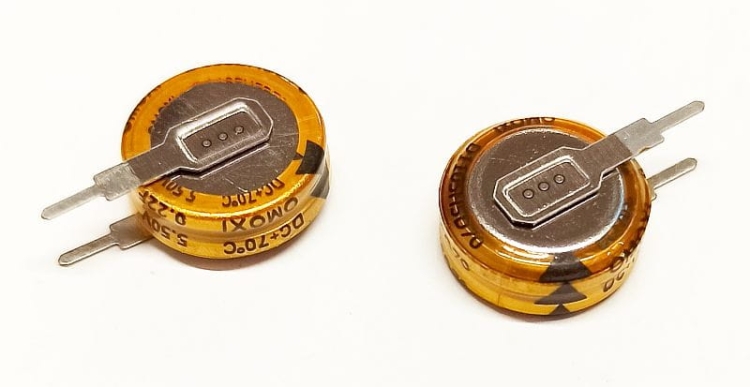 0,1F 5,5V superkondensator Gold Cap