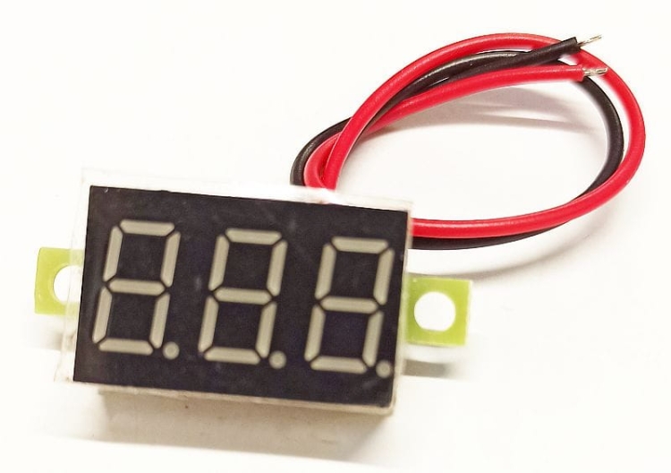 Woltomierz LED PCB niebieski