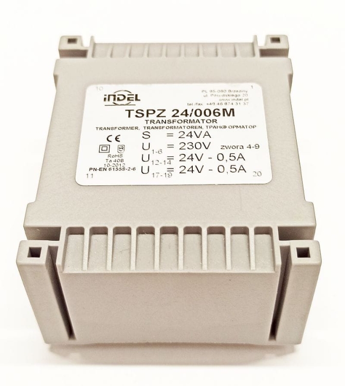 TSPZ 24/006M transformator sieciowy do druku 2 x 24V