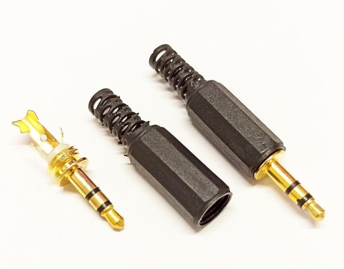 Wtyk JACK 3,5mm stereo, obudowa plastikowa