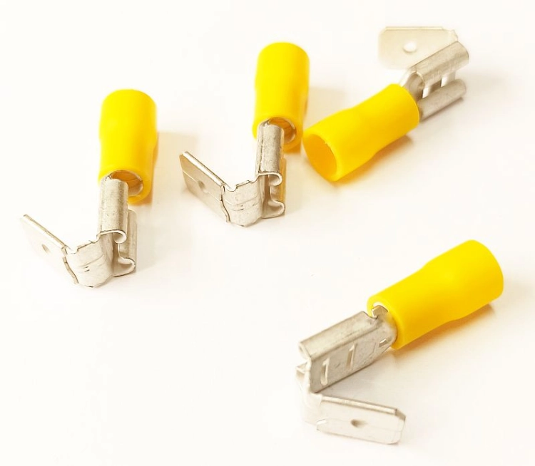 rozgałęźnik konektor 6,3mm, żólty