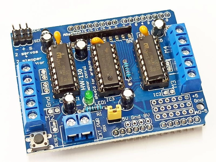 Motor shield L293 do Arduino, silników.jpg
