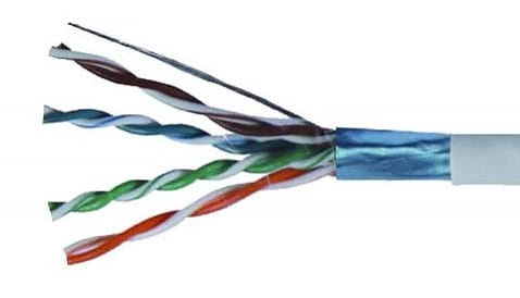 FTP4x2x0,5 przewód komputerowy skrętka DRUT ekran, 5e
