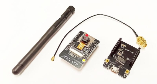 Moduł ESP32-CAM, CAM-MB z kamerą + anteną