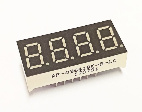 AF-03641BK-B wyświetlacz LED pomarańczowy