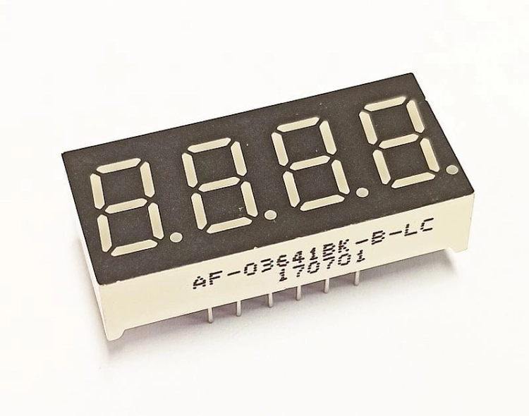 AF-03641BK-B wyświetlacz LED pomarańczowy