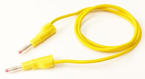 PPS450-Y przewód pomiarowy bananowy bezpieczny żółty 4mm